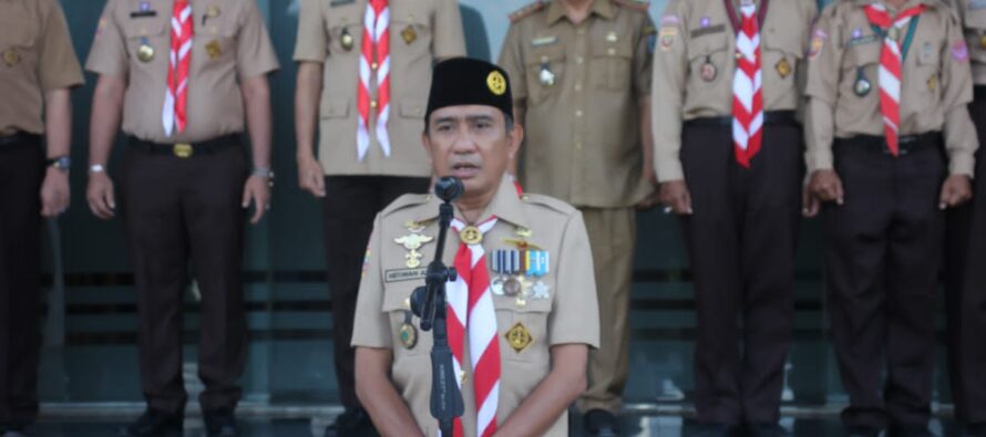 LEPAS KEBERANGKATAN KONTINGEN OKU SELATAN JAMBORE NASIONAL 2022, ASISTEN ADMINISTRASI DAN UMUM SETDA OKU SELATAN INGIN PESERTA HARUMKAN NAMA BAIK DAERAH