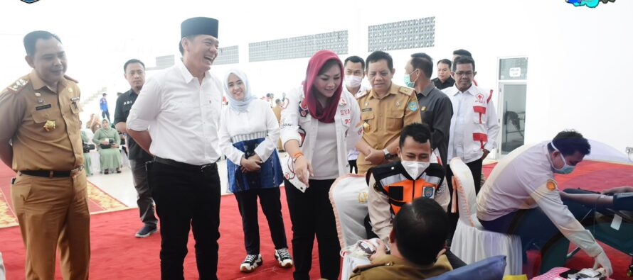 PMI KABUPATEN OKU SELATAN GELAR GEBYAR DONOR DARAH DALAM PERINGATAN HUT RI KE-77 TAHUN 2022.