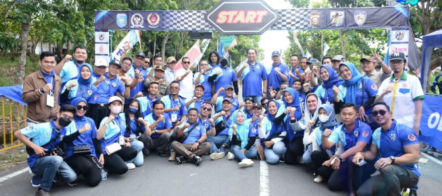 BUPATI POPO BUKA SECARA LANGSUNG IVENT KNPI ROAD RACE CHAMPIONSHIP TAHUN 2022.