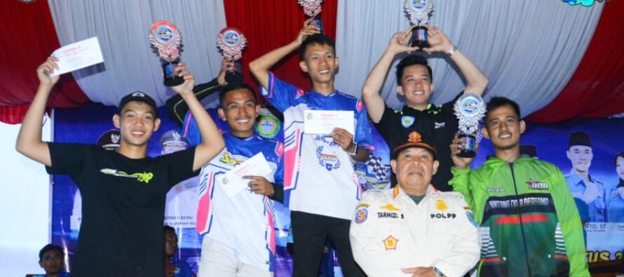 RIDER LOKAL BERHASIL RAIH PODIUM DALAM EVENT OPEN ROAD RACE CHAMPIONSHIP KNPI OKU SELATAN 2022