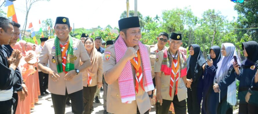 BUPATI POPO ALI DAMPINGI GUBERNUR HERMAN DERU LAKUKAN GROUNDBREAKING PEMBANGUNAN PONDOK PESANTREN DERU AL-FALAH