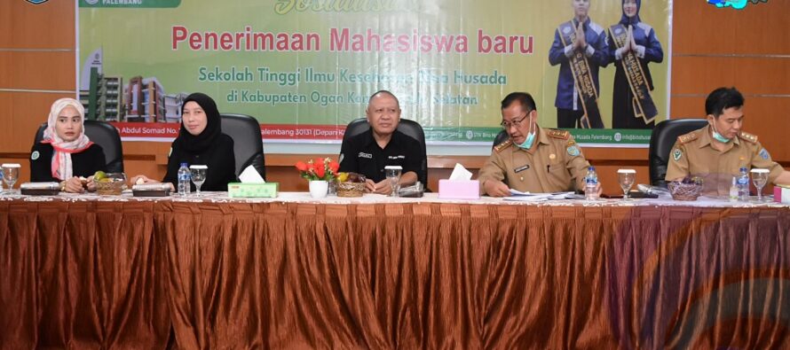 DINAS KESEHATAN OKU SELATAN BERSAMA STIK BINA HUSADA PALEMBANG GELAR SOSIALISASI PENERIMAAN MAHASISWA BARU TAHUN 2022.