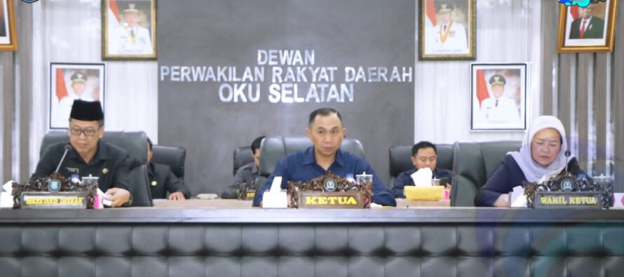 SEKRETARIS DAERAH HADIRI RAPAT PARIPURNA DPRD KABUPATEN OKU SELATAN.