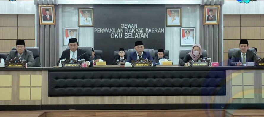 BUPATI POPO ALI SAMPAIKAN PENDAPAT AKHIR TENTANG RAPERDA APBD-P KABUPATEN OKU SELATAN TAHUN 2022