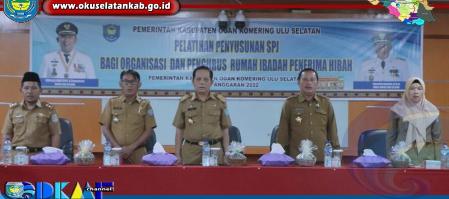 BERIKAN PEMAHAMAN TATA CARA PENYUSUNAN LAPORAN PERTANGGUNGJAWABAN, BAGIAN KESRA SETDA OKU SELATAN GELAR BIMTEK PENYUSUNAN SPJ BAGI ORGANISASI DAN RUMAH IBADAH PENERIMA HIBAH PEMKAB OKU SELATAN