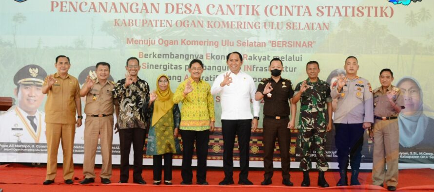 BUPATI POPO ALI RESMI CANANGKAN PROGRAM DESA CANTIK DI KABUPATEN OKU SELATAN.
