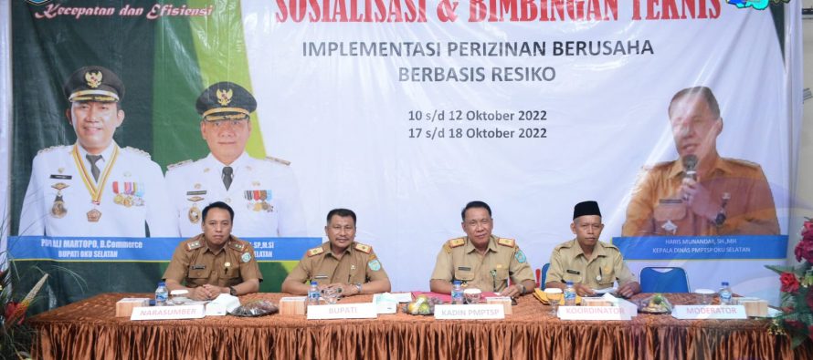 PEMKAB OKU SELATAN DORONG PENINGKATAN NILAI INVESTASI MELALUI KEMUDAHAN PELAYANAN PERIZINAN BERBASIS ONLINE