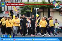 HADIRI JALAN SEHAT BERSAMA PARTAI GOLKAR, WABUP SHOLEHIEN AJAK MASYARAKAT JAGA PERSATUAN