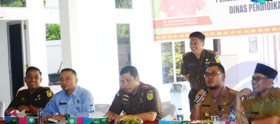 MAKSIMALKAN PEMANFAATAN DAK FISIK DINAS PENDIDIKAN, KEPALA SEKOLAH AKAN DAPATKAN MENDAMPINGAN DARI KEJARI OKU SELATAN