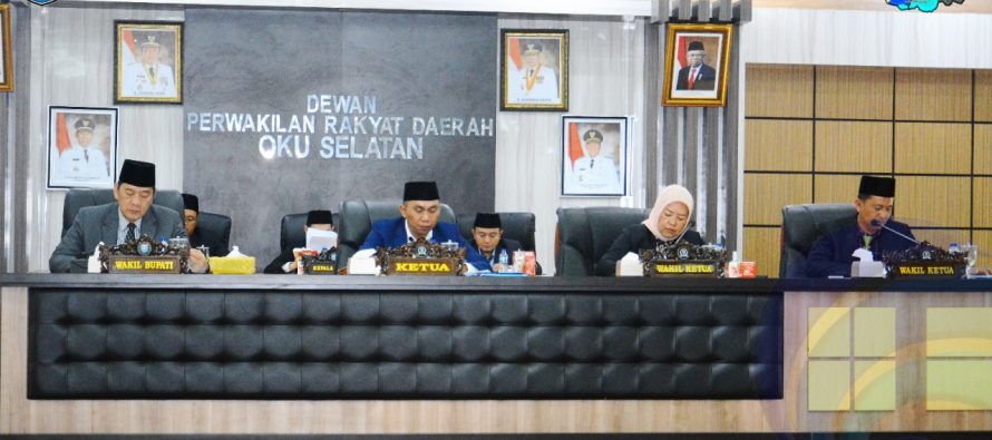WABUP SHOLEHIEN SAMPAIKAN PIDATO PENGANTAR RAPERDA TENTANG APBD OKU SELATAN TA 2023 DAN RAPERDA OKU SELATAN TAHUN 2022