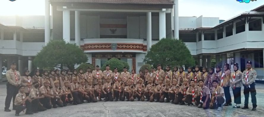 KONTINGEN PRAMUKA SAKA BHAYANGKARA CABANG OKU SELATAN IKUTI PERKEMAHAN BAKTI SATUAN KARYA PRAMUKA BHAYANGKARA NASIONAL IV TAHUN 2022 DI KOTA PALEMBANG.