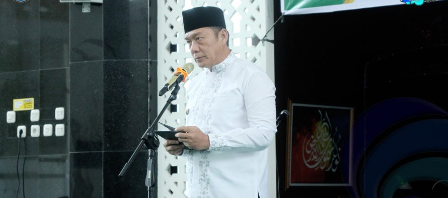 WABUP SHOLEHIEN APRESIASI KEBERADAAN IPHI DALAM MENJAGA KEBERSAMAAN DAN PERSAUDARAAN ANTARA JAMAAH HAJI.