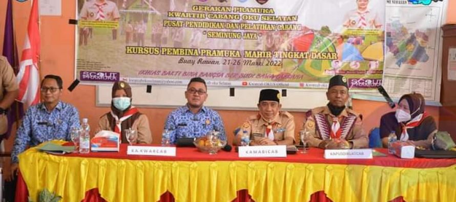 KURSUS PEMBINA PRAMUKA MAHIR TINGKAT DASAR, DIHARAPKAN CIPTAKAN PEMBINA PRAMUKA YANG PROFESIONAL DAN BERKARAKTER DI KABUPATEN OKU SELATAN.