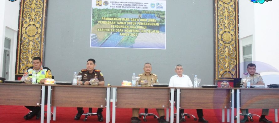 PEMBAYARAN UANG GANTI RUGI PENGAADAAN TANAH BENDUNGAN TIGA DIHAJI SEGMEN BORROW DESA SUKA BUMI KECAMATAN TIGA DIHAJI TAHAP I.