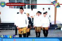 BUPATI POPO ALI PIMPIN UPACARA HARI AMAL BHAKTI KEMENAG KE-77