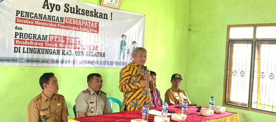 1.000 TANDA BATAS TANAH DI OKU SELATAN DUKUNG TERLAKSANANYA PROGRAM SEJUTA TANDA BATAS DI INDONESIA