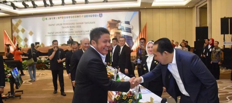 BUPATI POPO ALI HADIRI RUPS DAN RUPS LUAR BIASA PT BANK PEMBANGUNAN DAERAH SUMATERA SELATAN DAN BANGKA BELITUNG