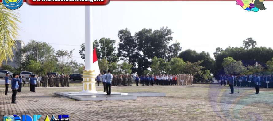PEMKAB OKU SELATAN GELAR UPACARA HKN BULAN MARET 2023.