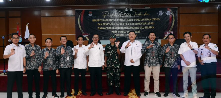 PEMKAB OKU SELATAN HARAPKAN TERCIPTANYA PESTA DEMOKRASI YANG AMAN, JUJUR DAN BERKUALITAS DALAM PEMILU SERENTAK 2024.