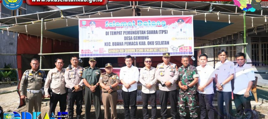 PEMKAB OKU SELATAN BERSAMA TNI/POLRI PANTAU PEMBUATAN TPS PILKADES SERENTAK DIBEBERAPA TITIK LOKASI DI 4 KECAMATAN