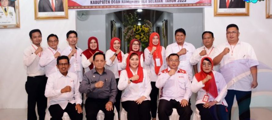 NY. ISYANA LONITASARI POPO, KEMBALI TERPILIH SEBAGAI KETUA PMI KABUPATEN OKU SELATAN PERIODE 2023-2028 SECARA AKLAMASI.