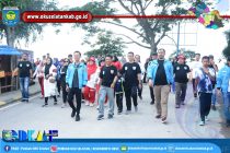 PEMKAB OKU SELATAN APRESIASI UPAYA DPD KNPI PROMOSIKAN PARIWISATA MELALUI JALAN SEHAT.