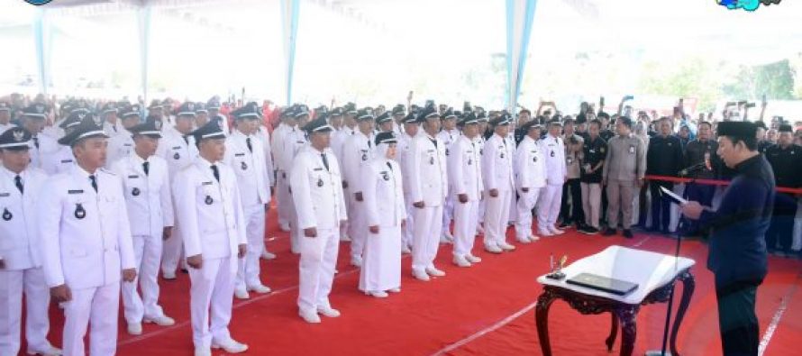 LANTIK KADES, BUPATI POPO ALI INSTRUKSIKAN UNTUK KESAMPINGKAN PERBEDAAN PENDAPAT DAN SATUKAN VISI MISI DEMI KEMAJUAN DAERAH.