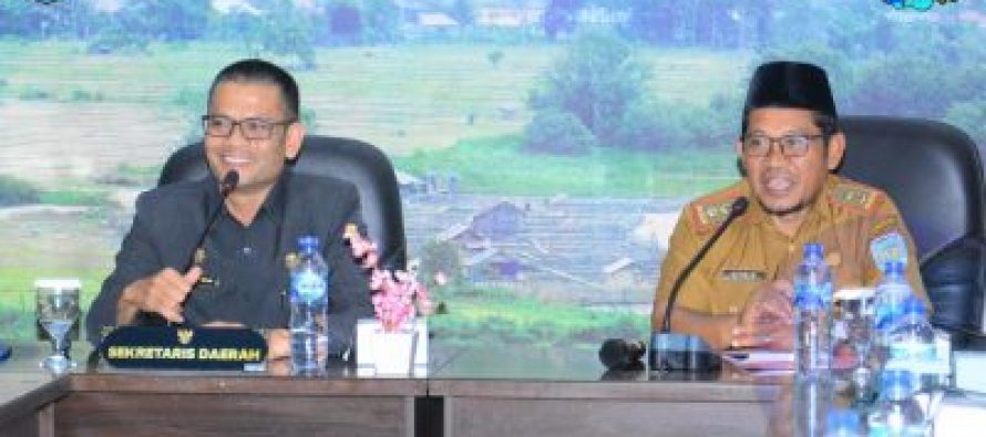SEKDA OKU SELATAN PIMPIN RAPAT PERSIAPAN PELAKSANAAN QURBAN HARI RAYA IDUL ADHA 1444 H/2023 M