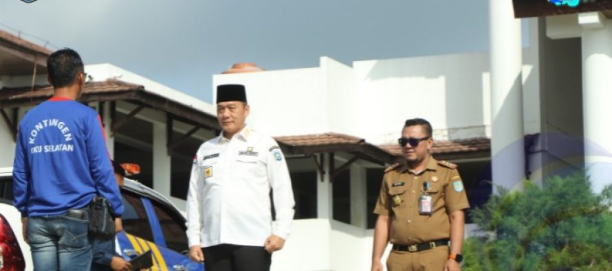 WAKIL BUPATI OKU SELATAN LEPAS 23 PESERTA JAMBORE PEMUDA DAERAH (JPD) UNTUK MENGIKUTI JPD PROVINSI SUMATERA SELATAN.