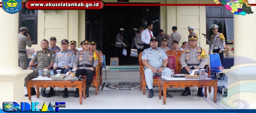 WAKILI BUPATI, KEPALA DINAS PERHUBUNGAN OKU SELATAN HADIRI APEL GELAR PASUKAN OPERASI PATUH MUSI 2023