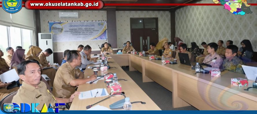 ASISTEN II BIDANG EKONOMI DAN PEMBANGUNAN SETDA OKU SELATAN, HADIRI RAPAT PENYUSUNAN RDTR KAWASAN PERKOTAAN GUNUNG TERANG KABUPATEN OKU SELATAN
