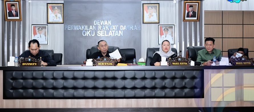 BUPATI OKU SELATAN SAMPAIKAN TANGGAPAN TERHADAP PANDANGAN FRAKSI DPRD OKU SELATAN TERKAIT RAPERDA PERTANGGUNGJAWABAN PELAKSANAAN APBD 2023