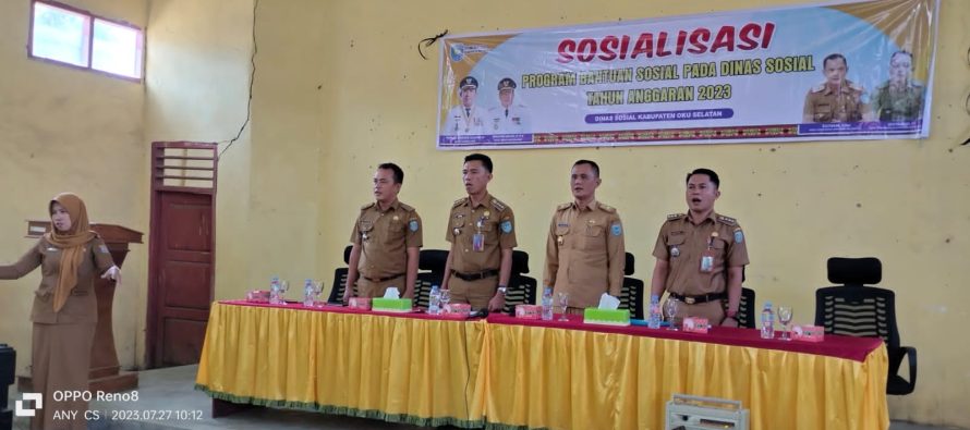 GELAR SOSIALISASI PROGRAM BANTUAN SOSIAL, KADINSOS : PENYELENGGARAAN KESEJAHTERAAN SOSIAL PERLU DIKELOLA DENGAN BAIK, AKUNTABEL DAN BERKELANJUTAN