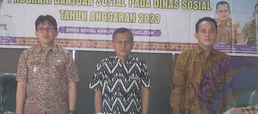 WUJUDKAN KESEJAHTERAAN SOSIAL MELALUI DATA YANG VALID, PEMKAB OKU SELATAN SOSIALISASIKAN PROGRAM BANTUAN SOSIAL