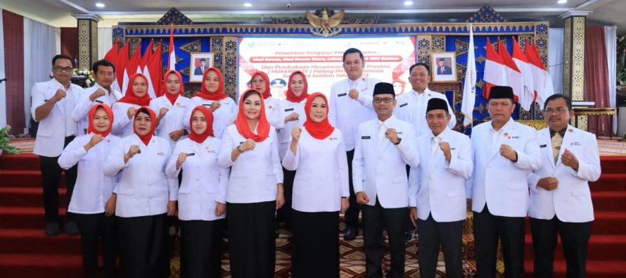 NY. ISYANA LONITASARI POPO,S.H. KEMBALI DILANTIK SEBAGAI KETUA PMI KABUPATEN OKU SELATAN PERIODE 2023-2028.