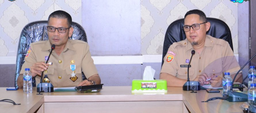 SEKDA OKU SELATAN PIMPIN RAPAT EVALUASI SISTEM AKUNTABILITAS KINERJA INSTANSI PEMERINTAH (SAKIP) DI LINGKUNGAN PEMKAB OKU SELATAN