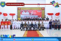 BUPATI POPO ALI KUKUHKAN ANGGOTA PASKIBRAKA YANG AKAN BERTUGAS PADA PERINGATAN HUT KEMERDEKAAN REPUBLIK INDONESIA KE-78