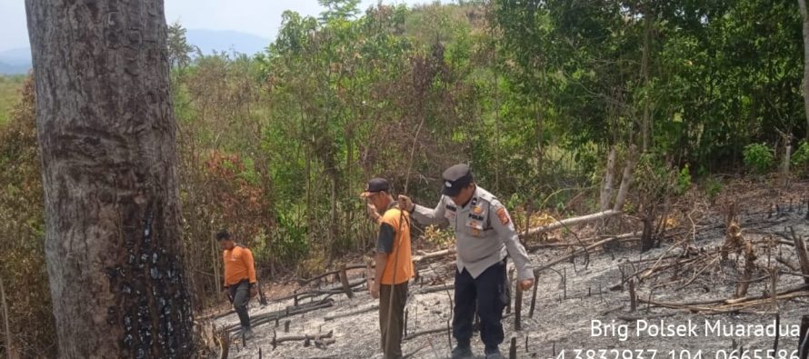 POLRES OKU SELATAN GROUNDCHECK DI DUA TITIK HOTSPOT DI LOKASI BERBEDA, BUPATI KEMBALI HIMBAU MASYARAKAT UNTUK TIDAK MEMBAKAR LAHAN