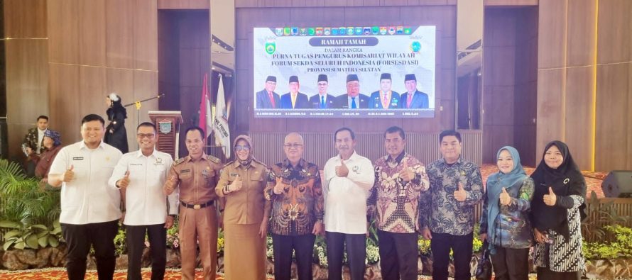 SEKDA OKU SELATAN HADIRI RAKOR KOMISARIAT WILAYAH (KOMWIL) FORSESDASI SUMSEL TAHUN 2023