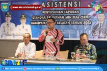 ASISTEN BIDANG PEMERINTAHAN DAN KESRA SETDA OKU SELATAN BUKA ASISTENSI PENYUSUNAN LAPORAN SPM TAHUN 2023