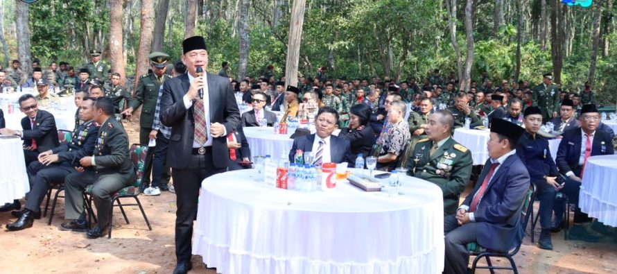 WAKIL BUPATI OKU SELATAN HADIRI RANGKAIAN UPACARA HUT TNI KE 78 TAHUN 2023 DI PUSLATPUR KODIKLAT MARTAPURA – OKU TIMUR