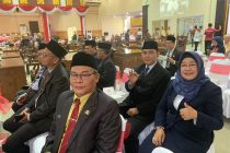 WAKILI BUPATI OKU SELATAN, STAF AHLI BIDANG EKONOMI DAN PEMBANGUNAN HADIRI RAPAT PARIPURNA ISTIMEWA DPRD KOTA PRABUMULIH DALAM RANGKA PERINGATAN HUT KE 22 TAHUN KOTA PRABUMULIH