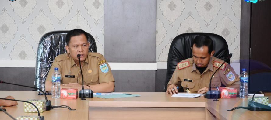 ASISTEN I PIMPIN RAKOR PERSIAPAN PEMASANGAN PILAR BATAS WILAYAH PROV SUMSEL DENGAN PROV LAMPUNG