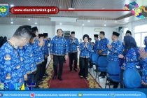 HADIRI PENGUKUHAN PENGURUS KORPRI OKU SELATAN 2022-2027, BUPATI POPO ALI HARAPKAN KORPRI JAGA INTEGRITAS
