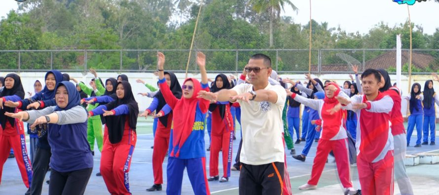 HADIRI GERAKAN AKSI BERGIZI, SEKDA OKU SELATAN AJAK TERUS TINGKATKAN TARAF KESEHATAN