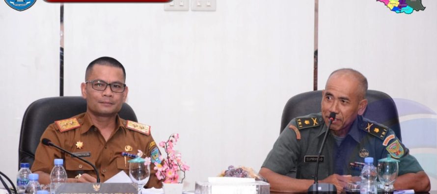 SEKDA PIMPIN RAPAT PROGRES REDISTRIBUSI TANAH HGU PT. KEZA LINTAS BUANA