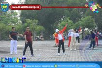 DORONG GAYA HIDUP SEHAT DAN BUGAR, PEMKAB OKU SELATAN GELAR SENAM SEHAT BERSAMA.