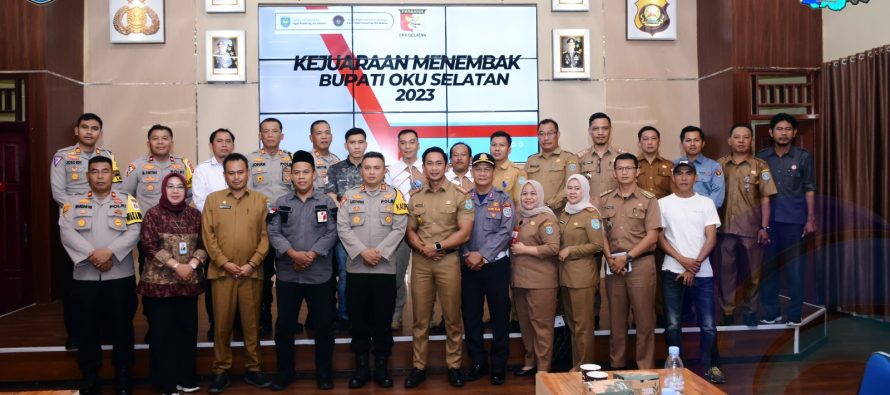 PEMKAB OKU SELATAN BERSAMA POLRES OKU SELATAN SIAP BERKOLABORASI UNTUK SUKSESKAN IVENT JASS XI DAN KEJUARAAN MENEMBAK BUPATI CHAMPIONSHIP TAHUN 2023.