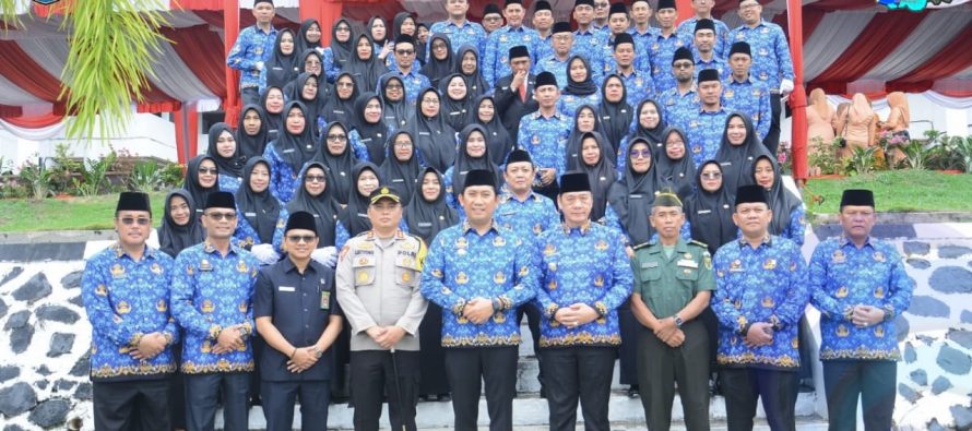KORPRI KABUPATEN OKU SELATAN GELAR UPACARA PERINGATAN HUT KORPRI KE -52 TAHUN 2023.