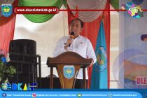 BUPATI OKU SELATAN HADIRI PEMBERIAN MAKANAN TAMBAHAN PROGRAM PENCEGAHAN DAN PENANGGULANGAN STUNTING DESA SERENTAK